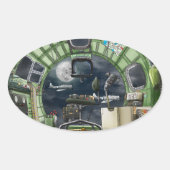 ザボンバルディアーズビューB-17 楕円形シール (正面)