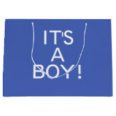 ザボーイブルー生まれたばかりの抱き枕 ラージペーパーバッグ (正面)