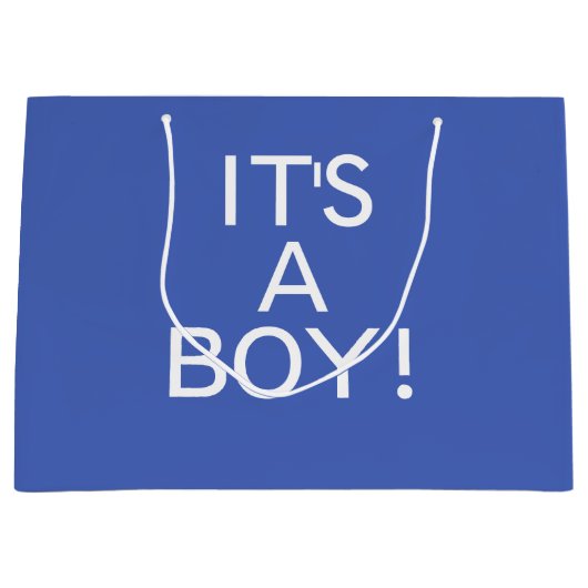 ザボーイブルー生まれたばかりの抱き枕 ラージペーパーバッグ (正面)