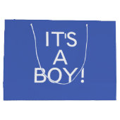 ザボーイブルー生まれたばかりの抱き枕 ラージペーパーバッグ (裏面)