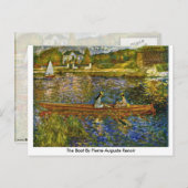 ザボートバイピエール – オーギュストルノアール ポストカード (正面/裏面)