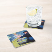 ザボートパーティーメアリーカッサット スクエアペーパーコースター (インサイチュ)