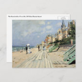 ザボードウォークアットトラウヴィルバイクロード・モネ ポストカード (正面/裏面)