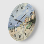ザボードウォークアットトラウヴィルバイクロード・モネ ラージ壁時計 (傾斜)