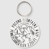ザポコノスペンシルバニアPAマウンテンギフトレトロ キーホルダー (正面)