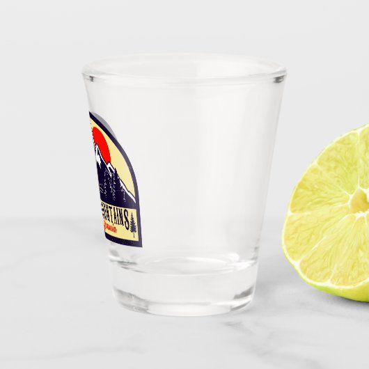 ザポコノスペンシルバニアPAマウンテンギフトレトロ ショットグラス (右)