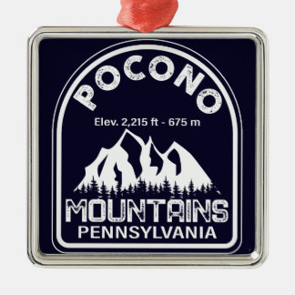 ザポコノスペンシルバニアPAマウンテンギフトレトロ メタルオーナメント