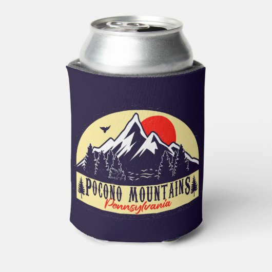 ザポコノスペンシルバニアPAマウンテンギフトレトロ 缶クーラー (缶裏面)