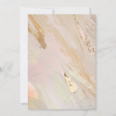 ザポップ・アートのシャンパンブライダルシャワーテンプレート 招待状 (裏面)