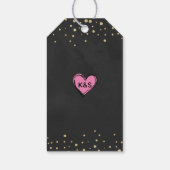 ザポップ・アートのバブリーブライダルシャワーサンキューメッセージカード ギフトタグ (裏面)