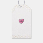 ザポップ・アートのバブリーHubbyブライダルシャワーありがとう ギフトタグ (裏面)