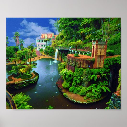 ザポルト実在ガル – マデイラ植物園 ポスター (正面)