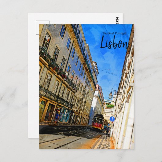 ザポルト実在ガル – リスボンヴィンテージ旅行はがき ポストカード (正面/裏面)