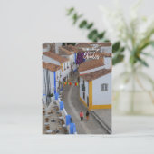 ザポル実在トガル – オビドスで働くために朝の散歩 ポストカード (スタンド正面)