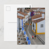 ザポル実在トガル – オビドスで働くために朝の散歩 ポストカード (正面/裏面)