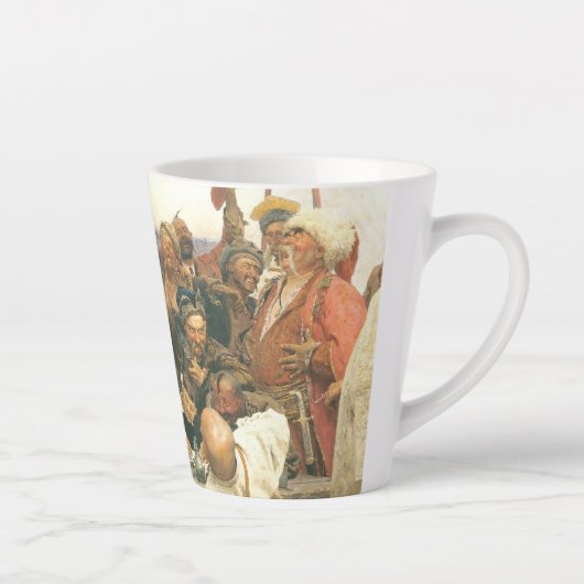 ザポロジアンコサックスの応答 – イリヤリピンスモール カフェラテマグ (右)