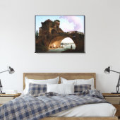 ザポンテサラーリオバイヒューバート・ロバート キャンバスプリント (インサイチュ (寝室))