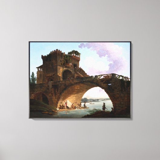 ザポンテサラーリオバイヒューバート・ロバート キャンバスプリント (正面)
