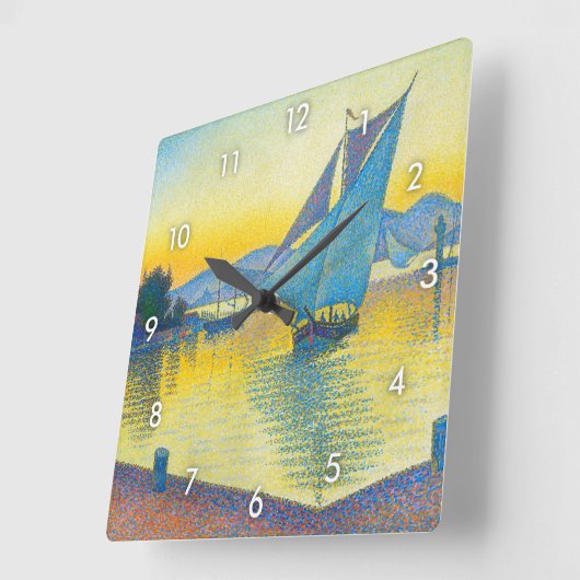 ザポートアットサンセットサイナック スクエア壁時計 (傾斜)