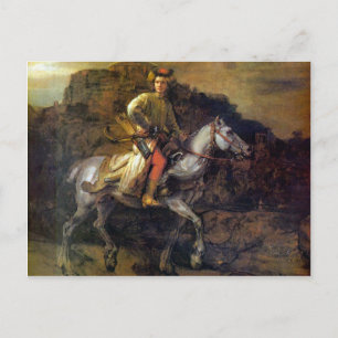 ザポーランドのライダーby Rembrandt Harmenszoon van Rijn ポストカード