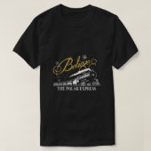 ザポーラ表現ス信じクリスマス家族パジャマ Tシャツ (デザイン正面)