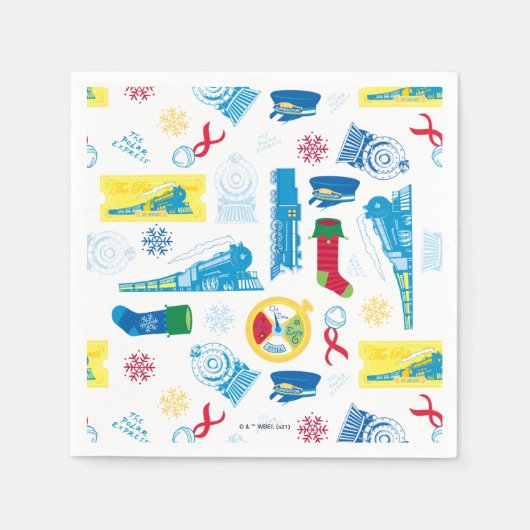ザポーラ表現 |クリスマスアイコンパターン スタンダードカクテルナプキン (正面)