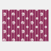 ザポーラ表現 |サンタストライプのクロースのパターン ラッピングペーパーシート (正面3)