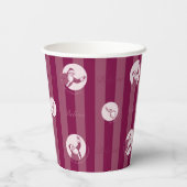 ザポーラ表現 |サンタストライプのクロースのパターン 紙コップ (裏面)