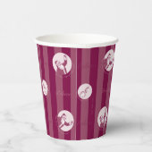 ザポーラ表現 |サンタストライプのクロースのパターン 紙コップ (右)