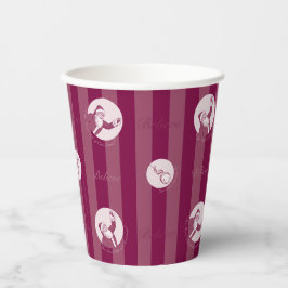 ザポーラ表現 |サンタストライプのクロースのパターン 紙コップ