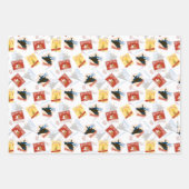 ザポーラ表現 |レトロステッカーパターン ラッピングペーパーシート (正面)