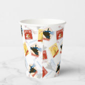 ザポーラ表現 |レトロステッカーパターン 紙コップ (右)