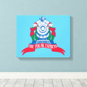 ザポーラ表現 |電車で立つ小妖精や小人 キャンバスプリント (インサイチュ (ウッドフロア))