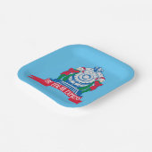 ザポーラ表現 |電車で立つ小妖精や小人 ペーパープレート (傾斜あり)