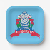 ザポーラ表現 |電車で立つ小妖精や小人 ペーパープレート (正面)