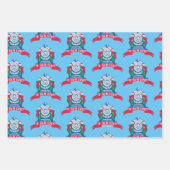 ザポーラ表現 |電車で立つ小妖精や小人 ラッピングペーパーシート (正面3)