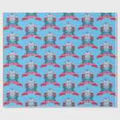 ザポーラ表現 |電車で立つ小妖精や小人 ラッピングペーパー (フラット)