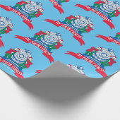 ザポーラ表現 |電車で立つ小妖精や小人 ラッピングペーパー (角)