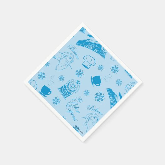 ザポーラ表現 |青い休日のアイコンパターン スタンダードカクテルナプキン (角)