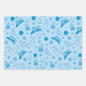 ザポーラ表現 |青い休日のアイコンパターン ラッピングペーパーシート (正面2)