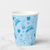 ザポーラ表現 |青い休日のアイコンパターン 紙コップ (裏面)