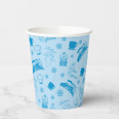 ザポーラ表現 |青い休日のアイコンパターン 紙コップ (左)