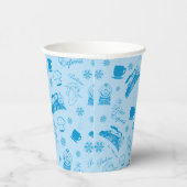 ザポーラ表現 |青い休日のアイコンパターン 紙コップ (右)