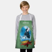 ザポーラ表現 | Holiday Framed Train到着 エプロン (着用した状態)