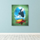 ザポーラ表現 | Holiday Framed Train到着 キャンバスプリント (インサイチュ (ウッドフロア))