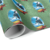 ザポーラ表現 | Holiday Framed Train到着 ラッピングペーパー (ロールコーナー)