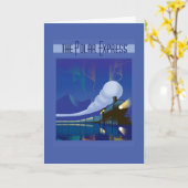 ザポーラ表現 | Northern Lightsヴィンテージ旅行 カード (黄色い花)