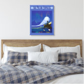 ザポーラ表現 | Northern Lightsヴィンテージ旅行 キャンバスプリント (インサイチュ (寝室))