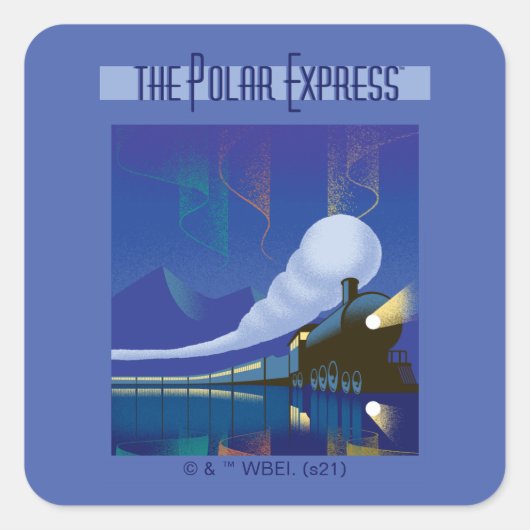 ザポーラ表現 | Northern Lightsヴィンテージ旅行 スクエアシール (正面)