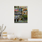 ザポーリーズシンボルや象徴アイランド ポスター (キッチン)